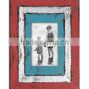 Antique Red White Blue Decorative Photo Frame thumbnail-1