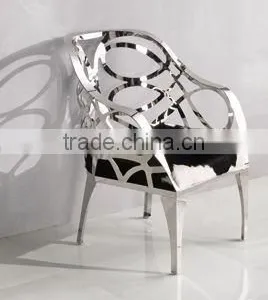 FC28 Living Room Furniture Stainless Steel Leisure Chair Modern Leisure Chair thumbnail-2