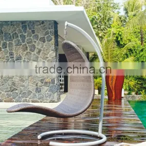 2016 Wicker Patio Swings Outdoor Mermaid Shape Lounge Chair thumbnail-1