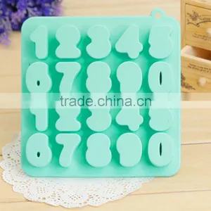 Hot Selling Number Shaped Silicone Ice Cube Tray thumbnail-1