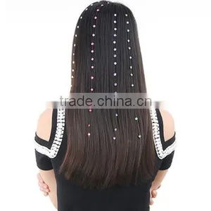 Hot Sale Fashion Rhinestone Hair Diamond Hair Accessories Iron-on Hair Jewel thumbnail-1