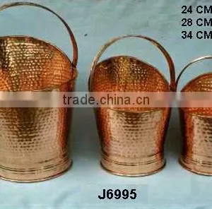 Copper Planter With Mirror Polish thumbnail-1