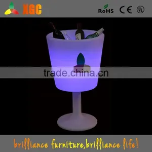 Plastic Party Events Club Bar Used Illuminated LED Ice Bucket Cooler thumbnail-4