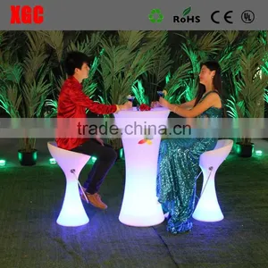 Glowing White Color Cocktail Table for Birthday Party thumbnail-4