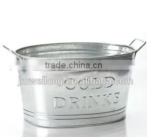 Competitive Oval Galvanized Metal Bucket thumbnail-1
