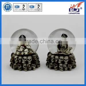 Polyresin Novelty Pirate Treasure Snow Globe for Halloween Souvenir thumbnail-1