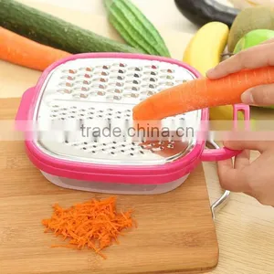 2017 New Products Plastic Box Grater Rotary Cheese Grater Manual Vegetable Shredder Potato Grater Spiral Slicer thumbnail-1