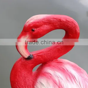 Large Outdoor Garden Decoration Resin Craft Fiberglass Flamingo Statue thumbnail-2