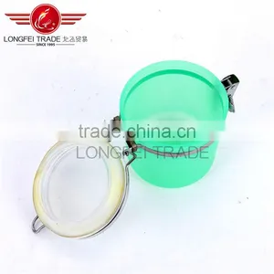 Good Design Wholesale Small 10*11cm Plastic Airtight Jars / Storage Box With Stainless Steel Lid /Cover thumbnail-4