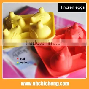 High Quality Cheaper Price Colorful Design Silicone Ice Cube Mould,The Hens Lay Eggs , Ice Cube Tray. thumbnail-2