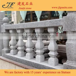 Beautiful Peach Blossom Red Polished Hand Carved Granite Baluster thumbnail-5