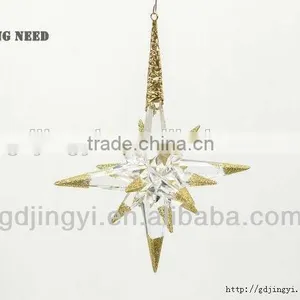 Acrylic Hanging North Star Christmas Tree Topper Ornament thumbnail-1