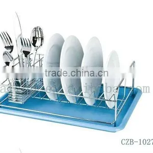 Kitchen Green Plastic Base Knife and Fork Rack Dish Rack thumbnail-2