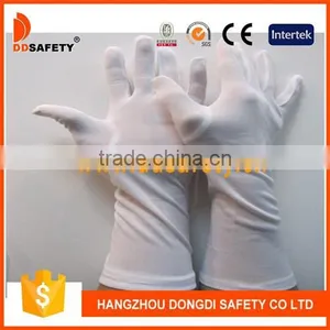 DDSAFETY 100% White Nylon Cotton Working Gloves With Long Cuff thumbnail-1