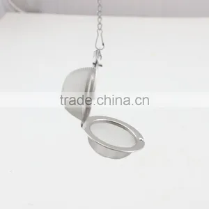 Silver Tone Mesh Tea Ball Infuser For Loose Tea Leaves thumbnail-6