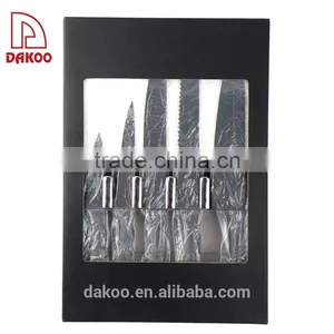 Non-stick Coated Stainless Steel Kitchen 5Pcs Knife Set thumbnail-6