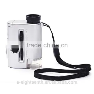 New 9593 30X-60X Lens Microscope Repair Tools High Quality Loupes LED UV Mini Magnifier thumbnail-1