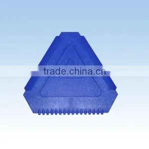 Smalll Mini Size Promotional Plastic Triangle Cut Novelty Ice Scraper thumbnail-1
