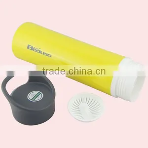 380ML Colorful New Design Cheap Plastic Sport Water Bottle With Handle Lid thumbnail-4