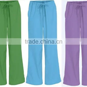 Doctor Uniform Workwear Scrubs Drawstring Flare Leg Pant thumbnail-1
