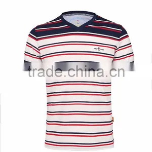 Mens Fashion Comfort Color Combination Plain Cotton t Shirt thumbnail-1