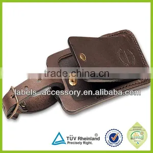Personalised Leather Promotion Item 2015 Custom Logo Luggage Tags thumbnail-1