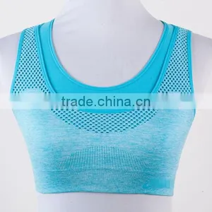 2016 Custom Soft Breathable Seamless Tank Top Women Sport Bra, Stretch Yoga Jogging Athletic Sport Bra Top thumbnail-4