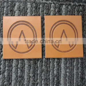 2017 Fashion Design High Quality Custom Brown Leather Patch thumbnail-1