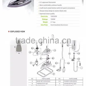 SILVER STAR GRAVITY IRON/ BOTTLE IRON ES-94AII thumbnail-5