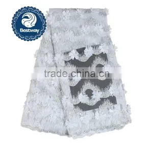 Bestwaylace 3D Flower French Lace With Sequins FL0267-4 thumbnail-3