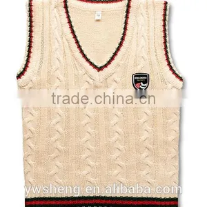 Children Sweater Knit Vest Vest Waistcoat Male Child Sweater Woolen Design Knitted Machine Price Sleeveless Sweater thumbnail-4