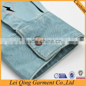 Casual Fashion Men Denim Shirts Wholesale thumbnail-4