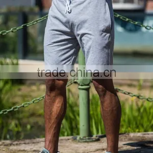 70% Cotton 30% Polyester Mens Gym Fitness Shorts Elasticated Waist With Drawstring thumbnail-1