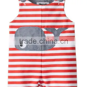 Applique Summer Wear Sleeveless Custom Infant Organic Cotton Newborn Cheap Wholesale Funny Pretty Baby Clothes thumbnail-3