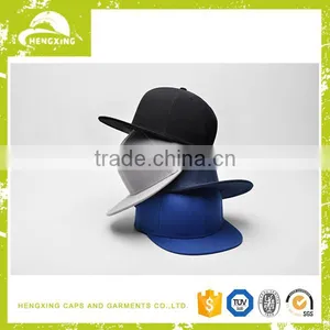 Fashion Customised Plastic Letters Logo Plain Leather Snapback Hat/Cap Wholesale thumbnail-1