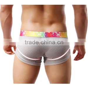 Best Selling Retail Mens Underwear Boxers With Breathable Holes Cueca Boxer Men Print Boxer Shorts thumbnail-5