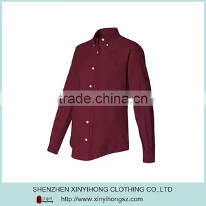 Classical Red Super Breathable Cotton Women's Shirts Manufacturer In China thumbnail-1