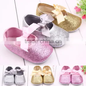 Wholesale New Style Bright First Walker Infant Baby Girl Toddler Shoes thumbnail-1