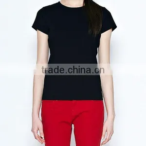 Basic Blank Cotton T-shirt for Women thumbnail-1