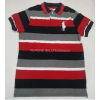 Flowered Sword Slim Fit Stripe Shirts for Men thumbnail-3