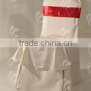 Chair Cover,Folding Chair Cover,Organza Sash (SDF-CC014) thumbnail-1