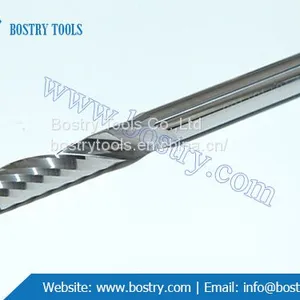 Single Flute Aluminum End Mill Cutting Tool Bits Spiral Cnc Router Bits for Soft Metal thumbnail-5