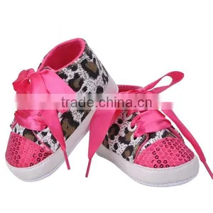 New Design Leopard Sequins Print Baby Girl Shoes thumbnail-3