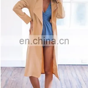 2015 Spring Women Long Coat Model thumbnail-4