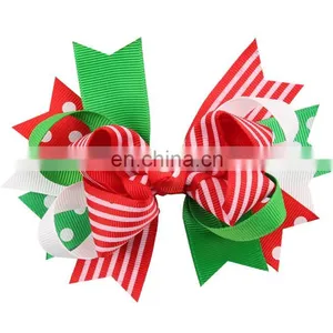 Dovetail Bowknot Hairpin Children Kids Christmas Ornaments Headdress Baby's Hair Accessories Holiday Gift Set thumbnail-3