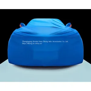 Navy Blue 190T Polyester Car Covers thumbnail-5