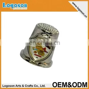 2015 Latest Item High Quality Novelty Tourism Gift Custom Souvenirs Pewter Thimble thumbnail-3
