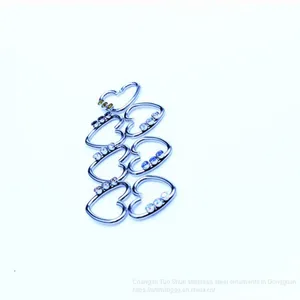 Europe and America Fashion Love Clip Ear Clip Human Body Puncture Jewelry Titanium Steel Nose Ring Foreign Trade Wholesale thumbnail-5