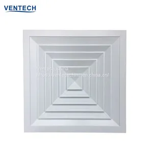 HVAC 4 Way Square Ceiling Diffuser Ventilation Diffuser Air Diffuser thumbnail-2