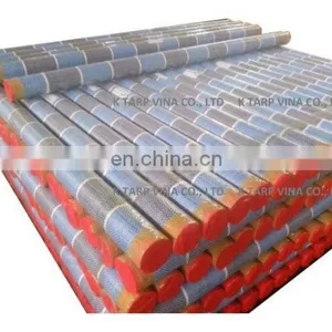 B/W/B Stripe Pe Tarpaulin Roll Packing, Made in Vietnam thumbnail-1